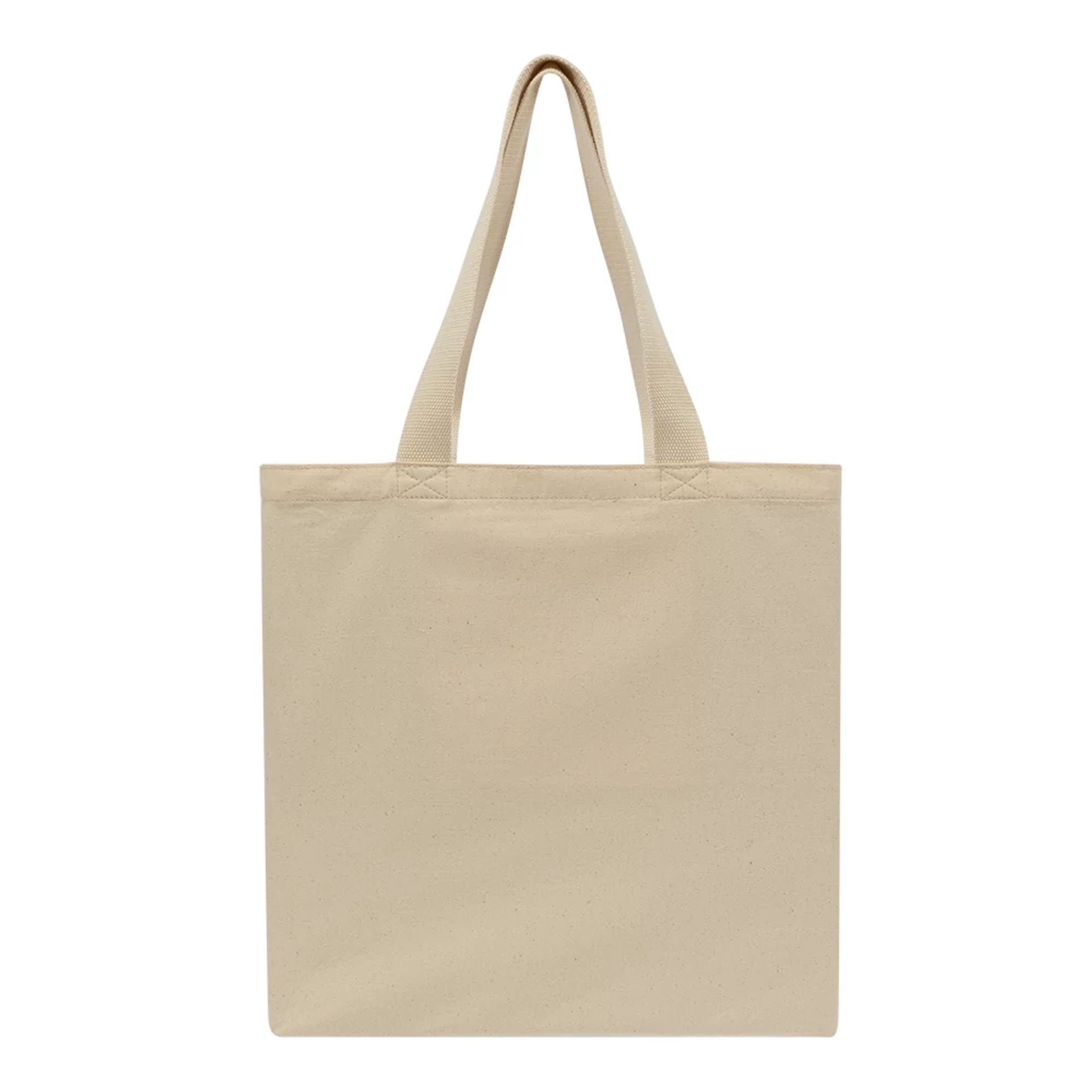 This is a New Era Cap Carnaby Address Light Beige Canvas Tote Bag 3