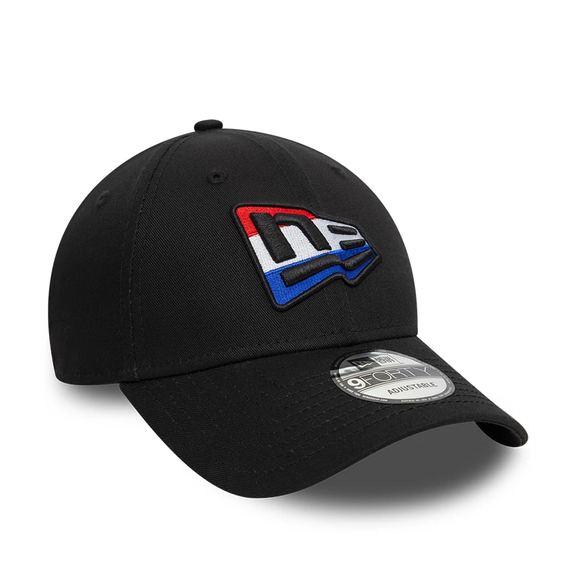 This is a New Era Dutch Country Flag Infill Black 9FORTY Adjustable Cap 6