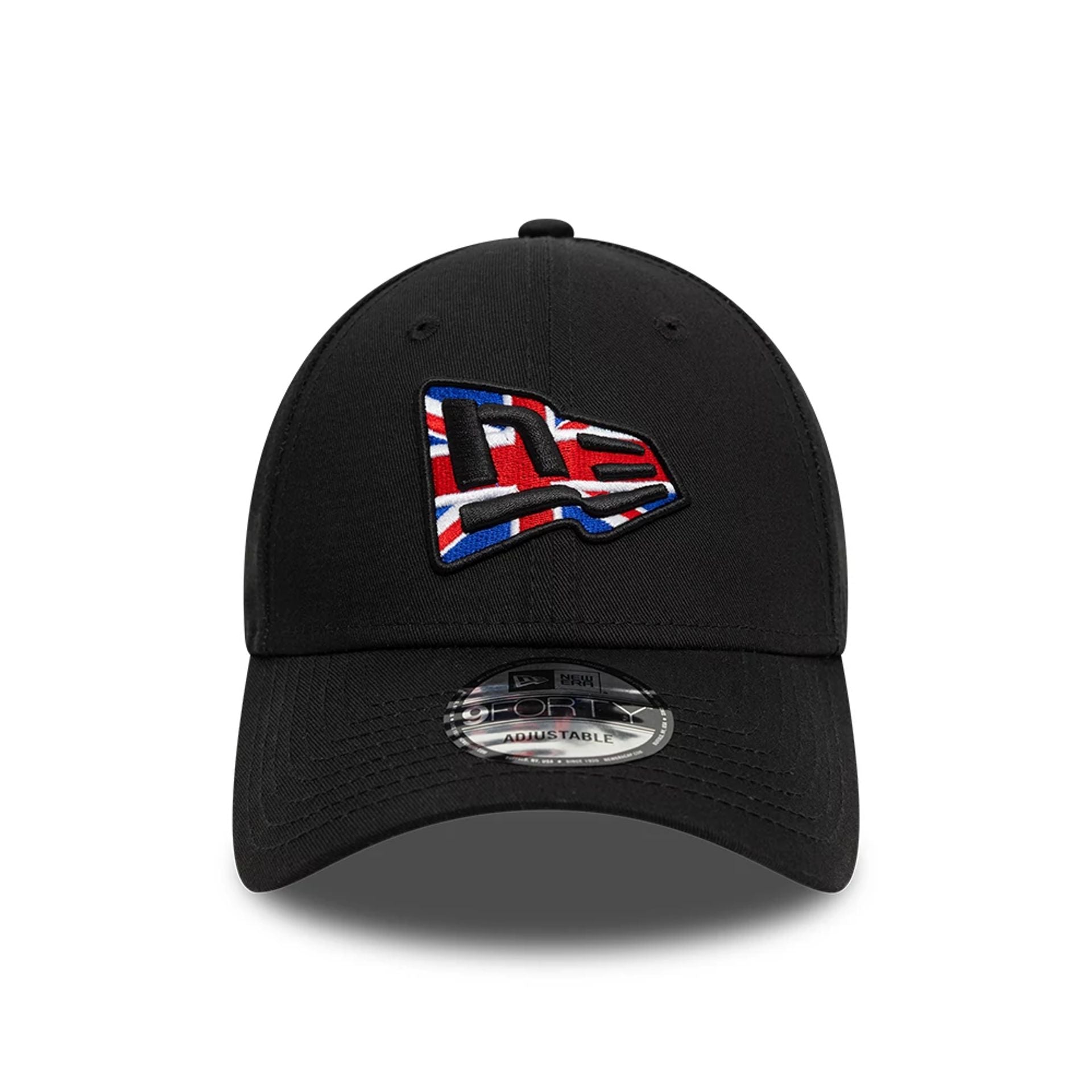 This is a New Era UK Country Flag Infill Black 9FORTY Adjustable Cap 4