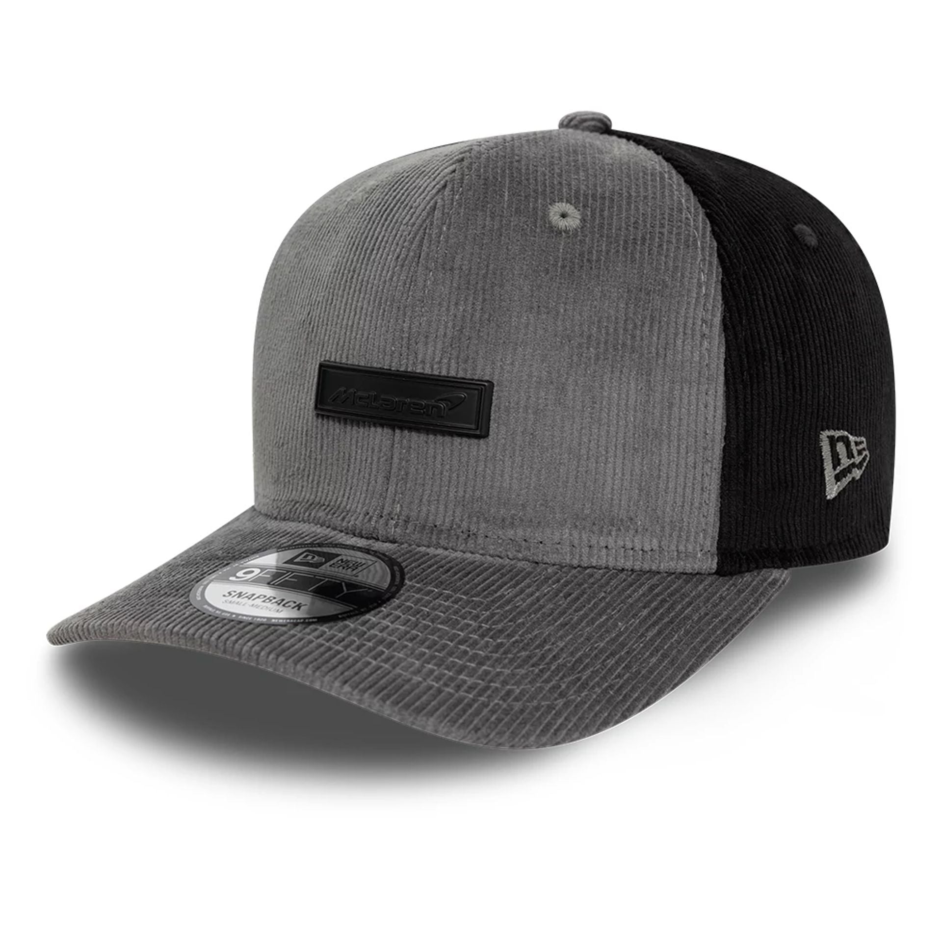 This is a McLaren Automotive Motorsports Cord Dark Grey 9FIFTY Snapback Cap 1