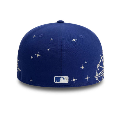 This is a LA Dodgers MLB Zodiac Dark Blue 59FIFTY Fitted Cap 4