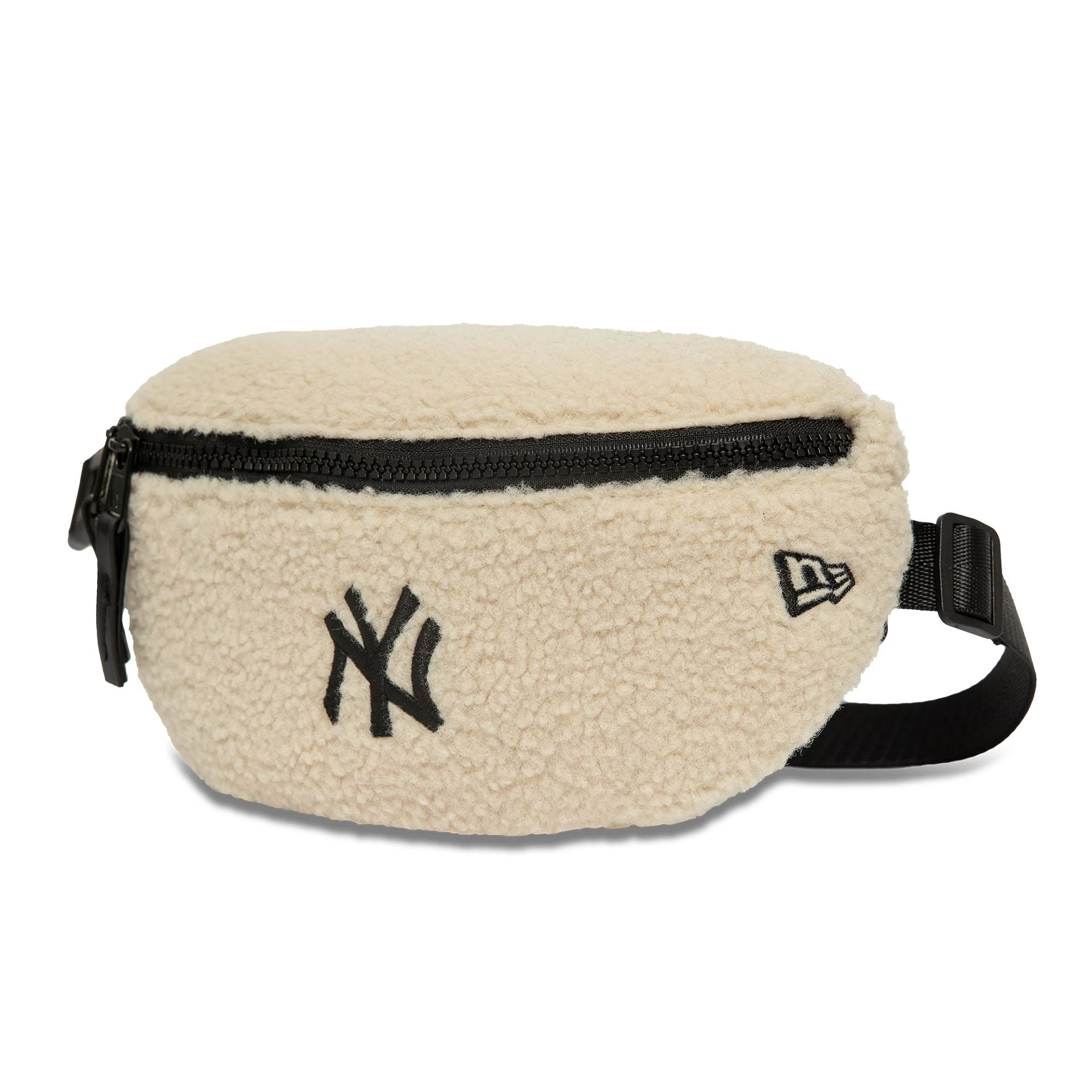 This is a New York Yankees Borg Cream Mini Waist Bag 1