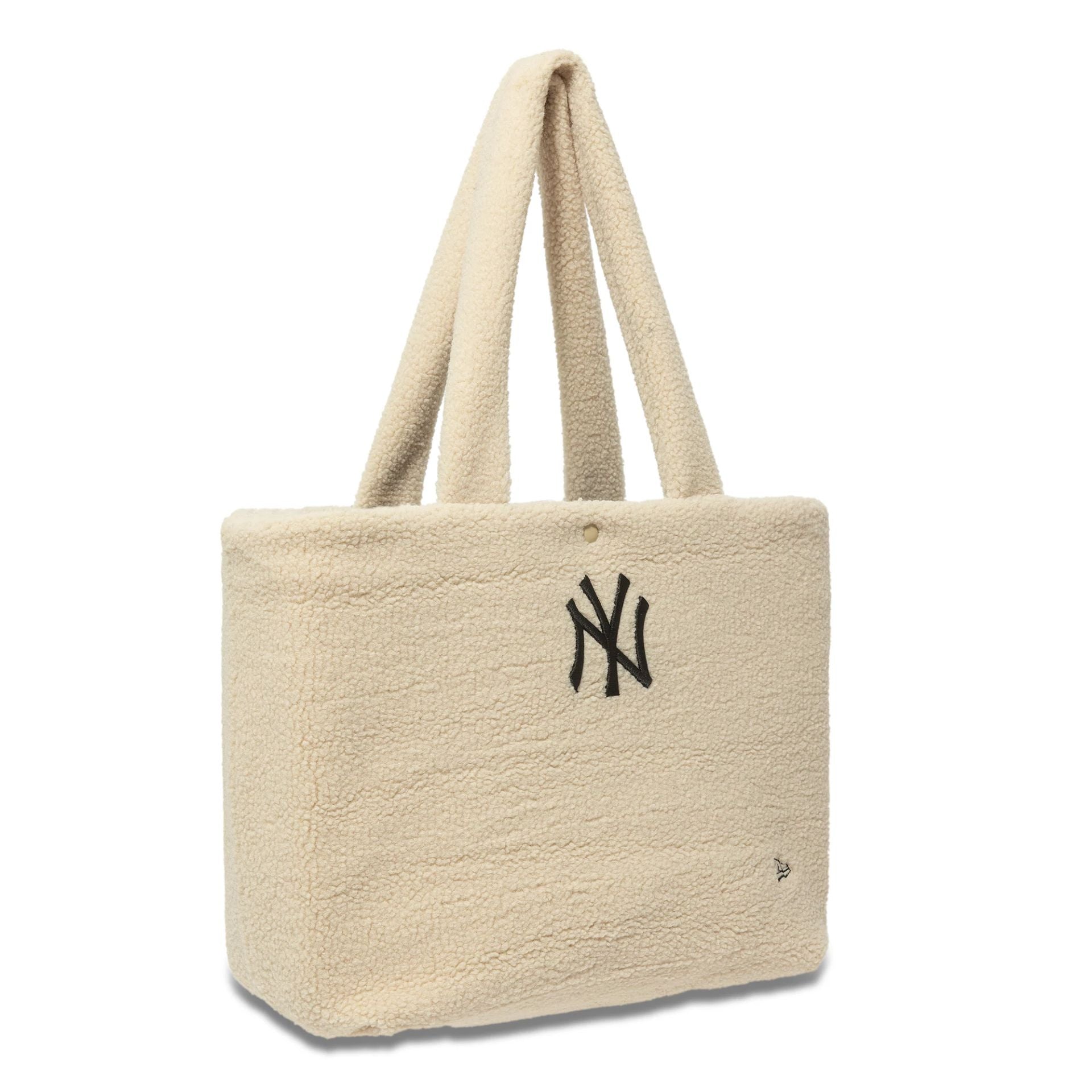 This is a New York Yankees Borg Cream Tote Bag 3