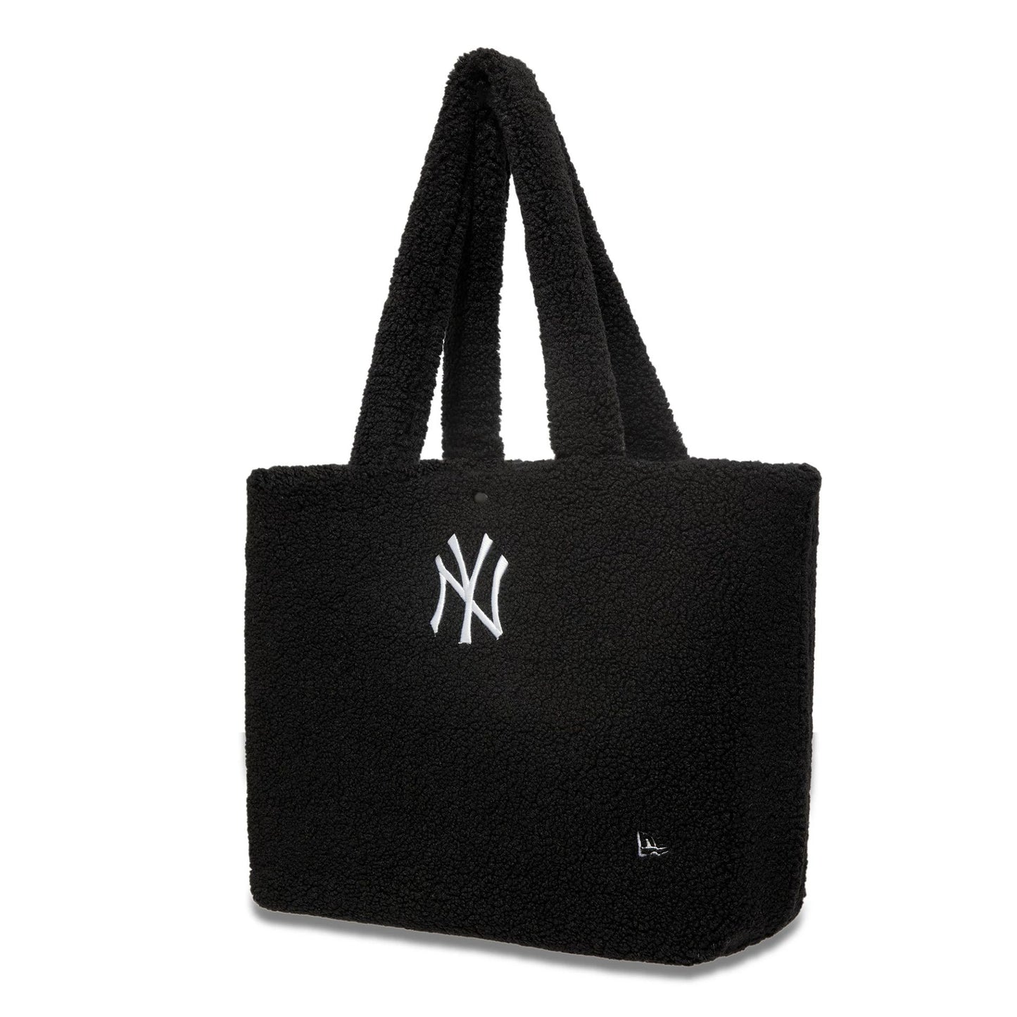 This is a New York Yankees Borg Black Tote Bag 1