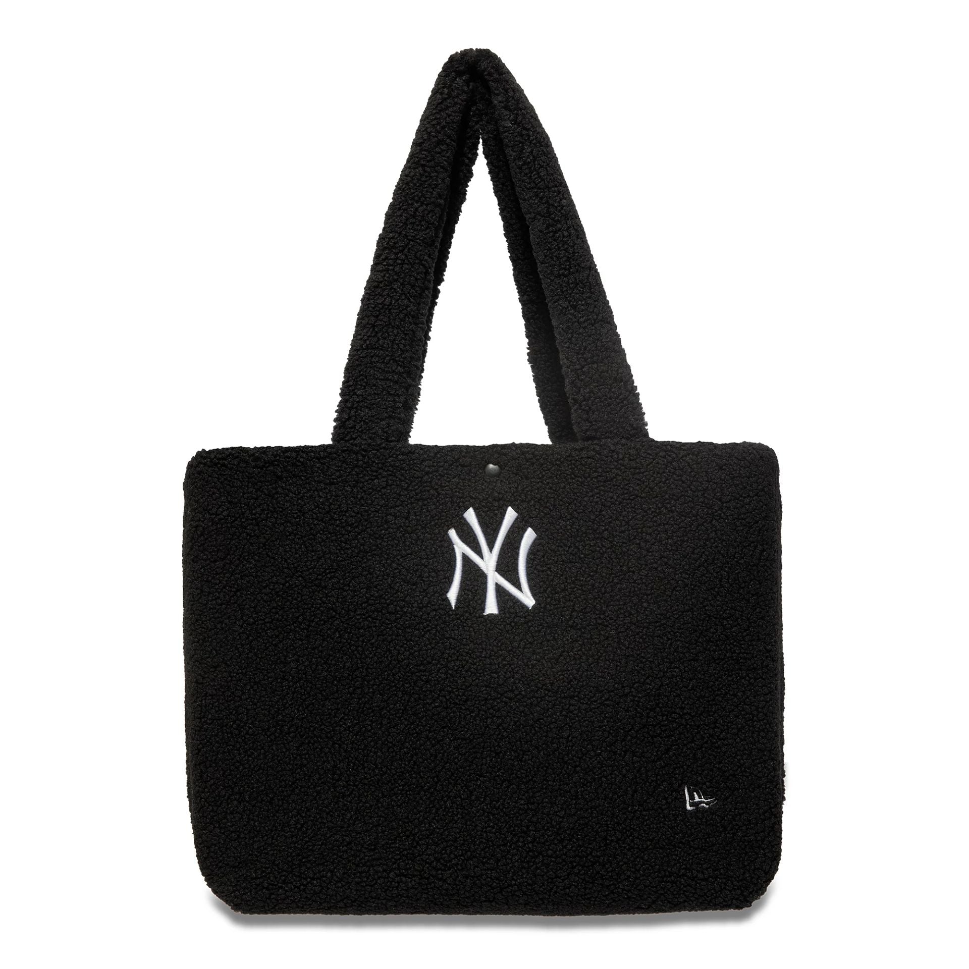 This is a New York Yankees Borg Black Tote Bag 2