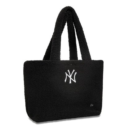 This is a New York Yankees Borg Black Tote Bag 3