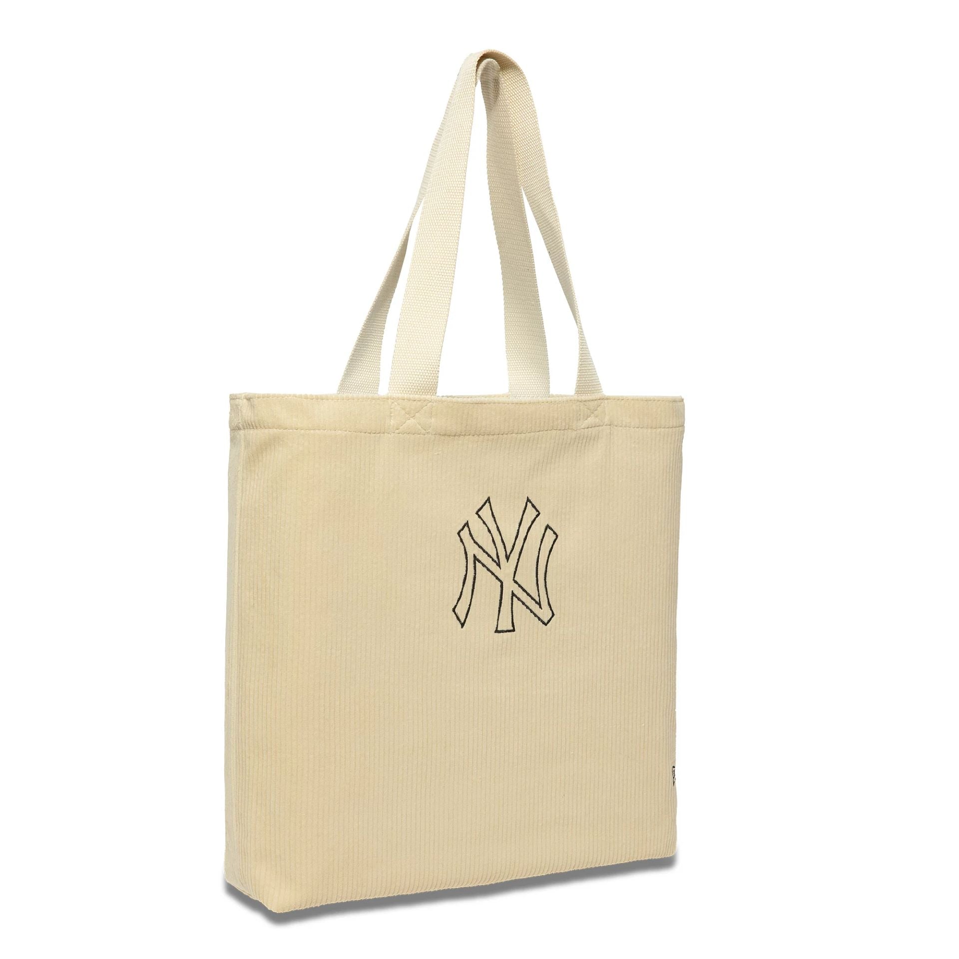 This is a New York Yankees Cord Cream Tote Bag 3