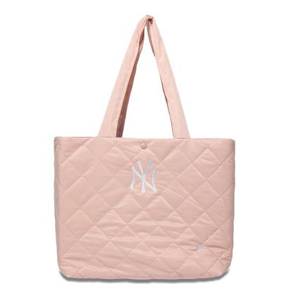 This is a New York Yankees Quilted Pastel Pink Tote Bag 2