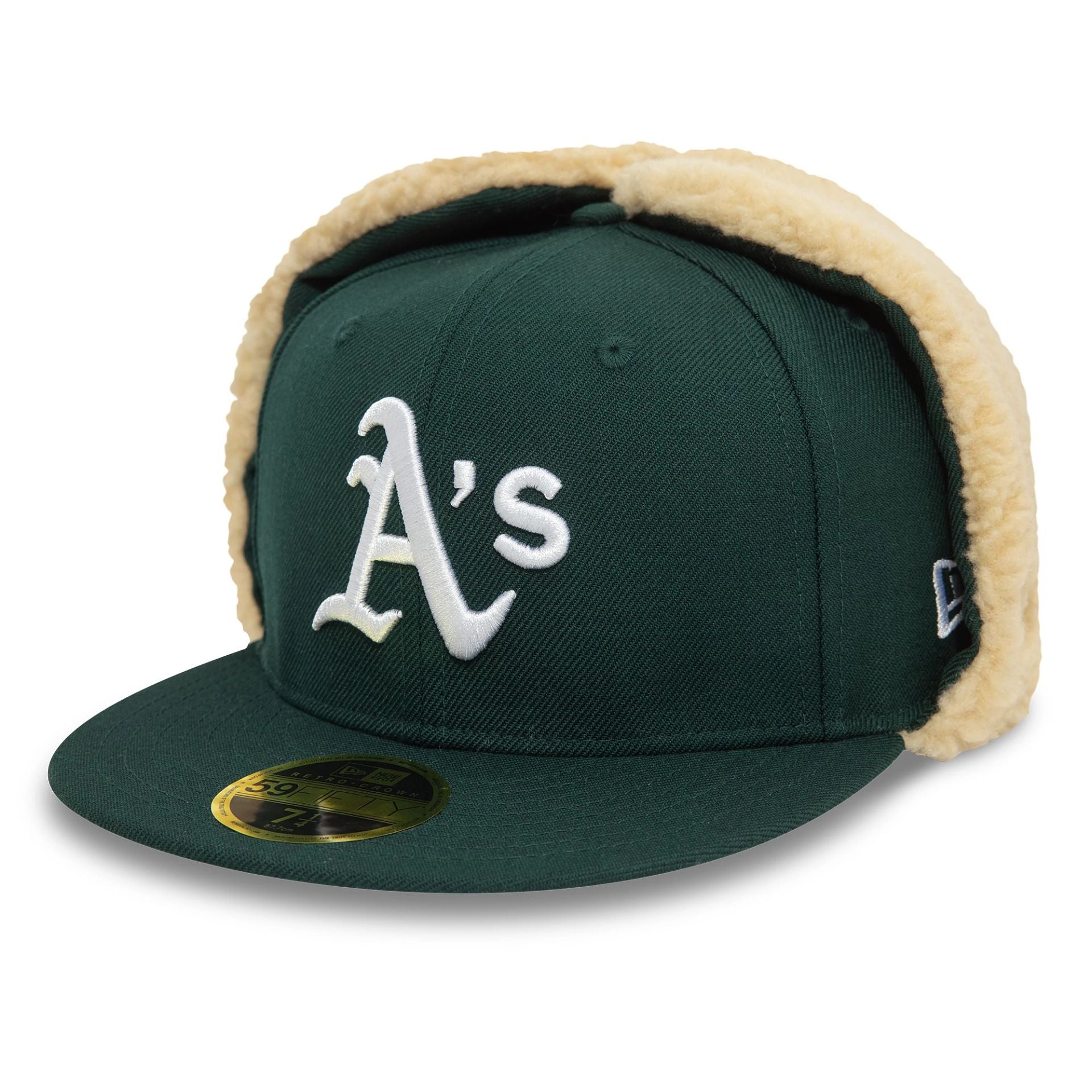 This is a Oakland Athletics Image Dark Green Dogear 59FIFTY Fitted Cap 4