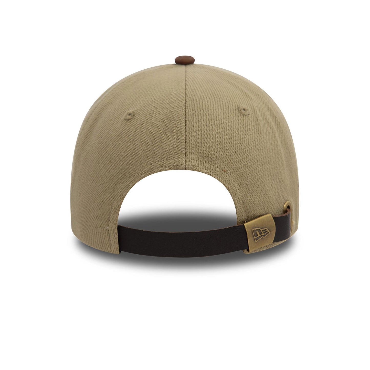 This is a  New Era Image Heavy Twill Beige 9TWENTY Adjustable Cap 5