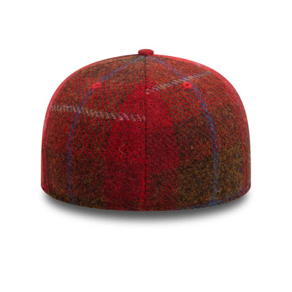 This is a New Era Image Harris Tweed® Dark Red Retro Crown 59FIFTY Fitted Cap 4