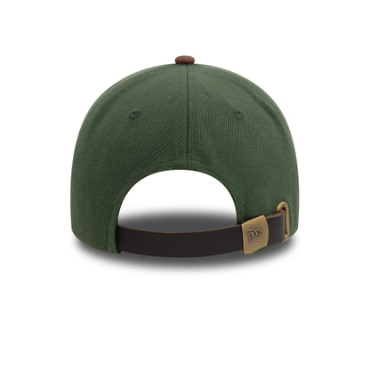 This is a  New Era Image Heavy Twill Green 9TWENTY Adjustable Cap 5