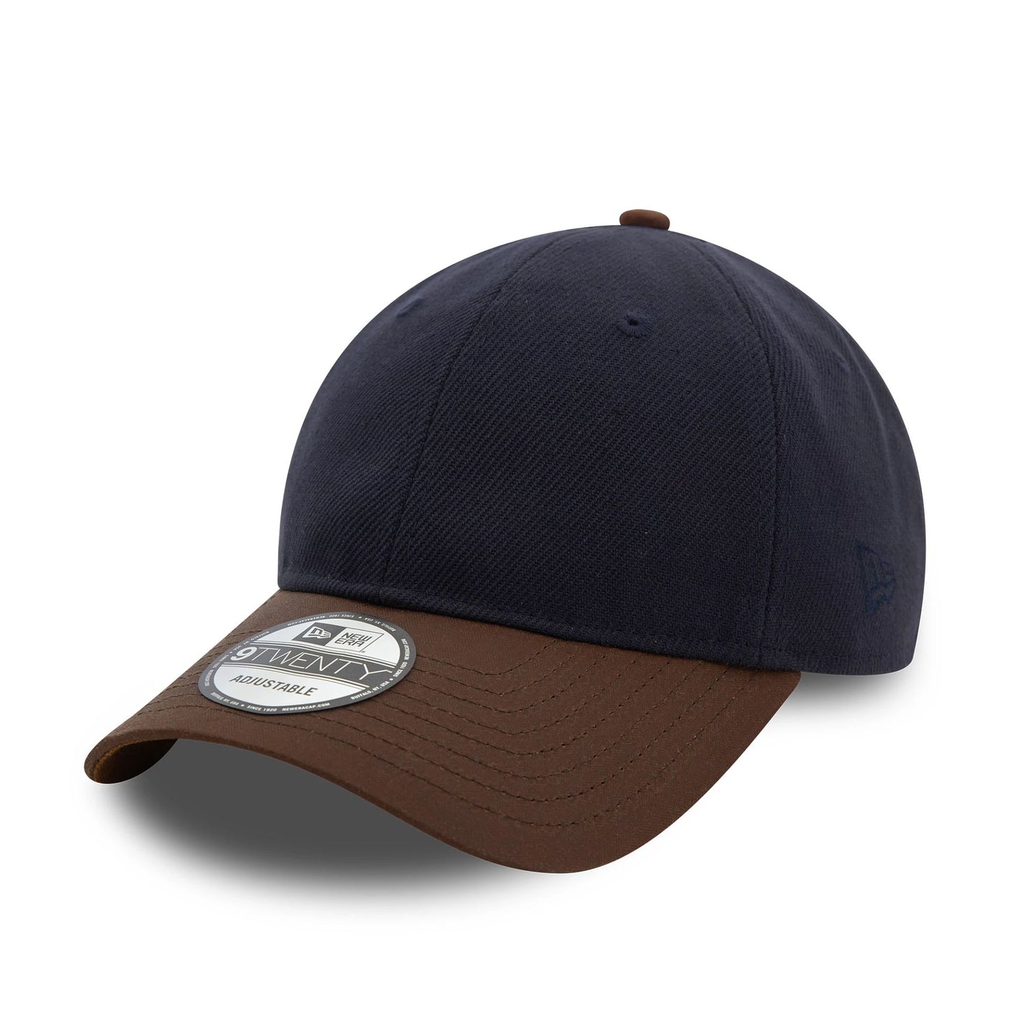 This is a  New Era Image Heavy Twill Navy 9TWENTY Adjustable Cap 1