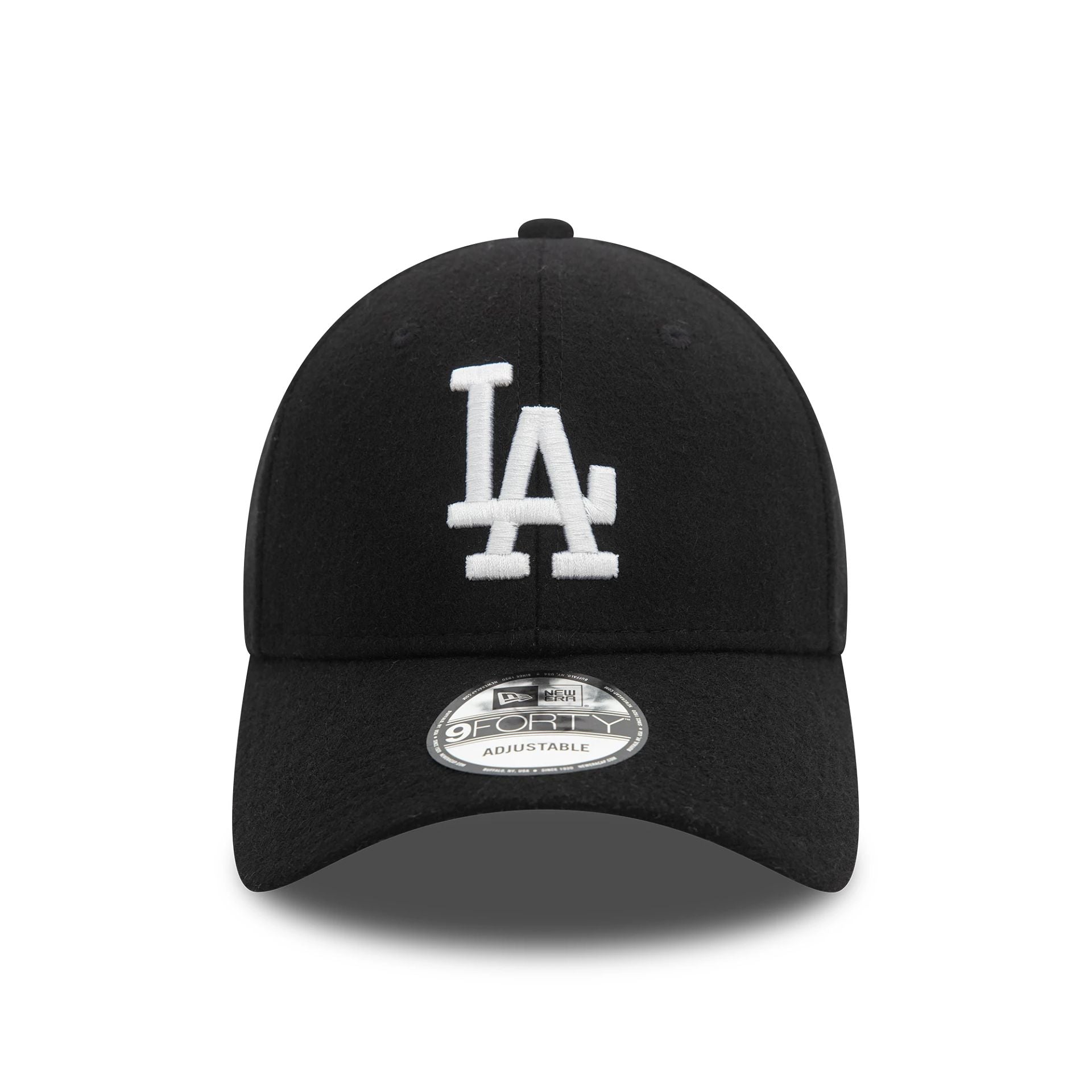 This is a LA Dodgers Melton Wool Black 9FORTY Adjustable Cap 2