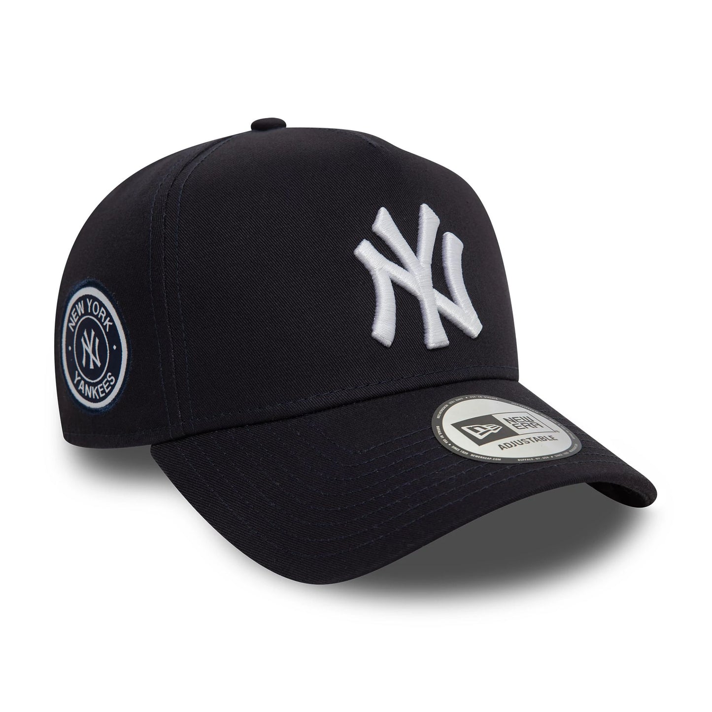 This is a New York Yankees Patch Navy 9FORTY E-Frame Cap 1