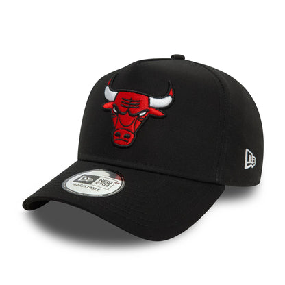 This is a Chicago Bulls Patch Black 9FORTY E-Frame Cap 3