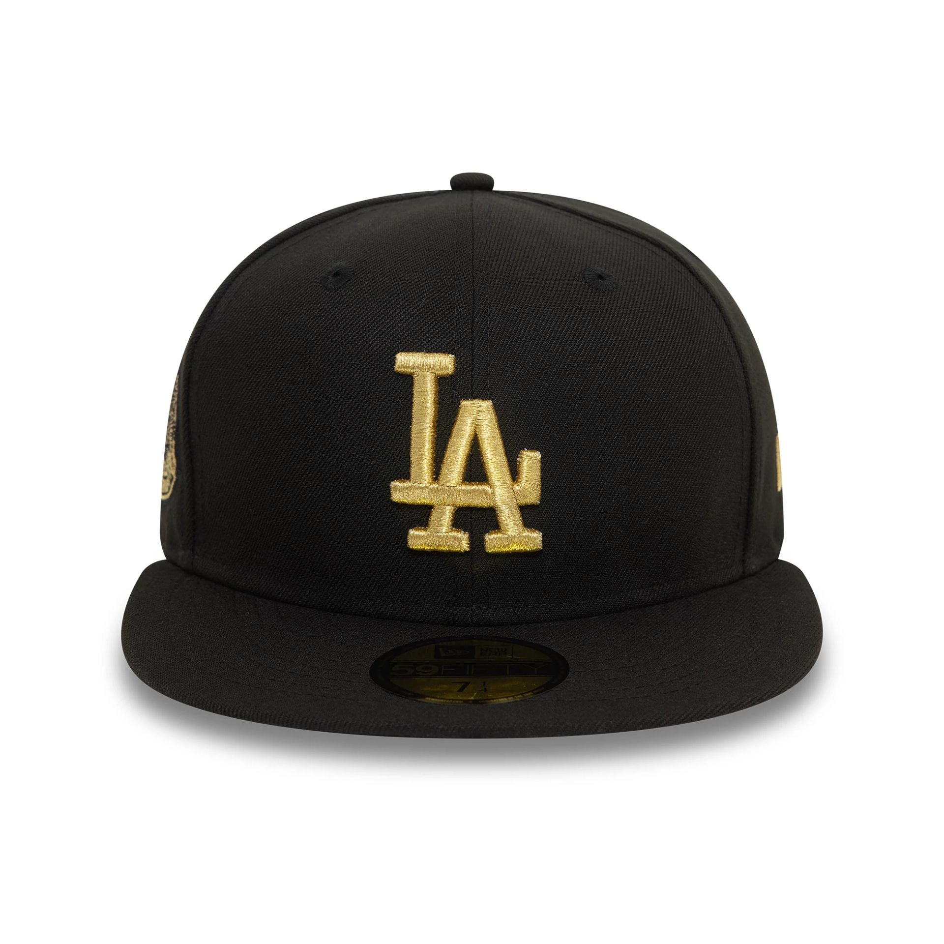 This is a LA Dodgers Cooperstown Metallic Black 59FIFTY Fitted Cap 2