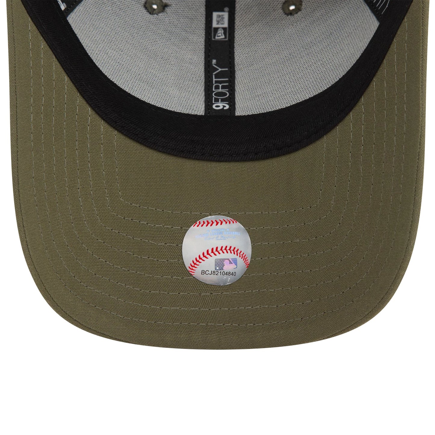 This is a LA Dodgers Repreve® Mini Logo Green 9FORTY Adjustable Cap 5