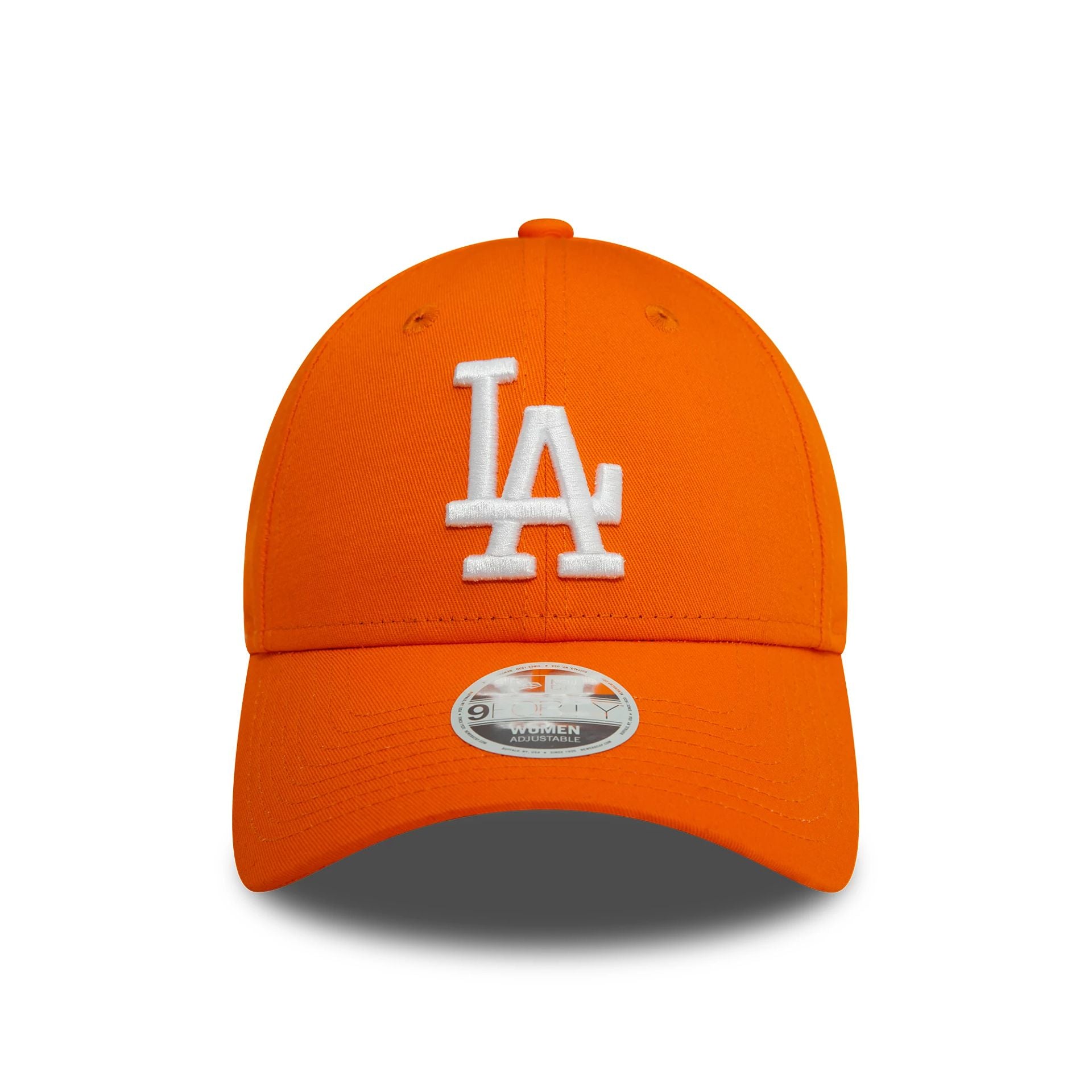 This is a LA Dodgers Womens League Essential Orange 9FORTY Adjustable Cap 2