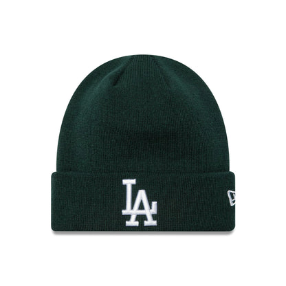 This is a LA Dodgers League Essential Dark Green Cuff Knit Beanie Hat 1