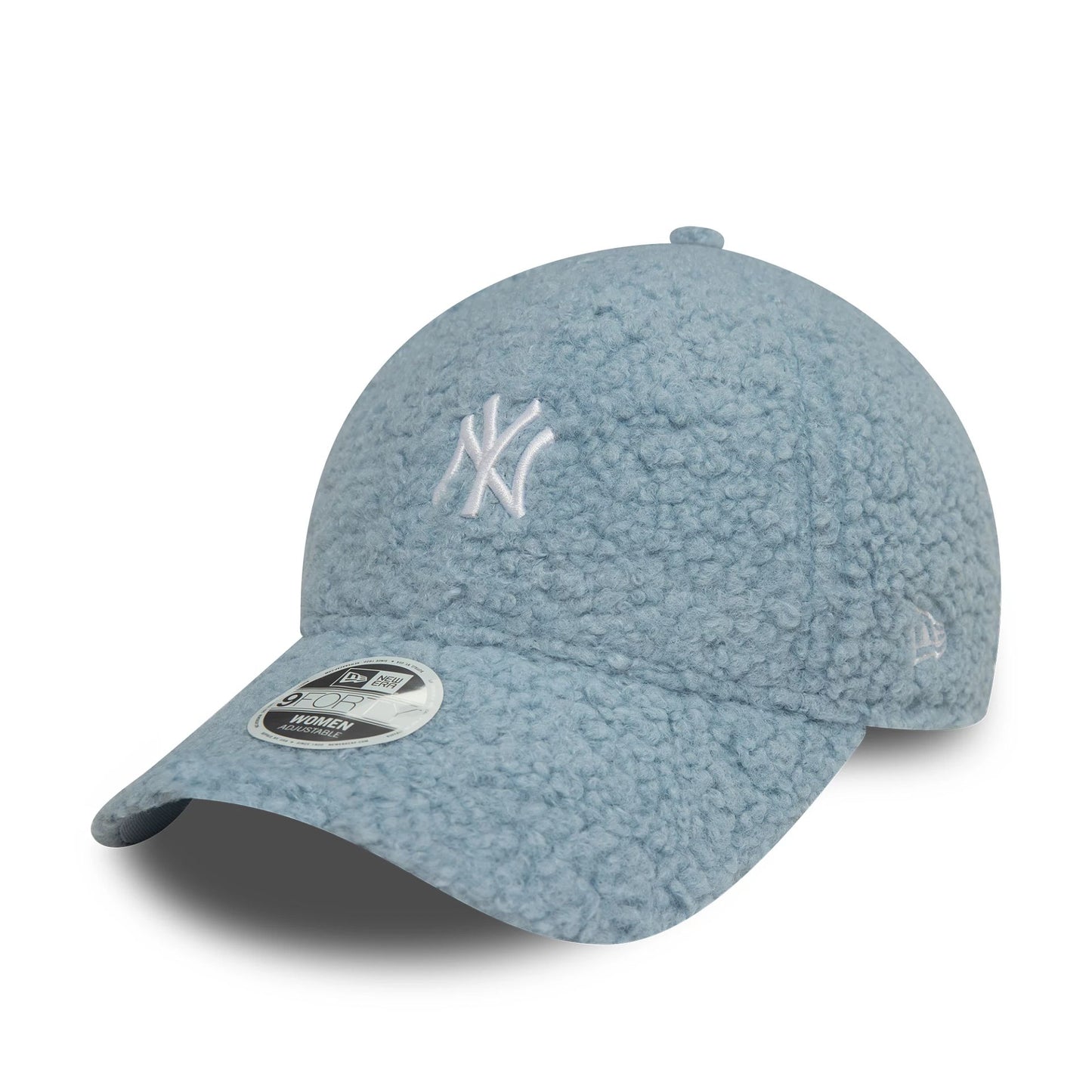 This is a New York Yankees Womens Borg Pastel Blue 9FORTY Adjustable Cap 1