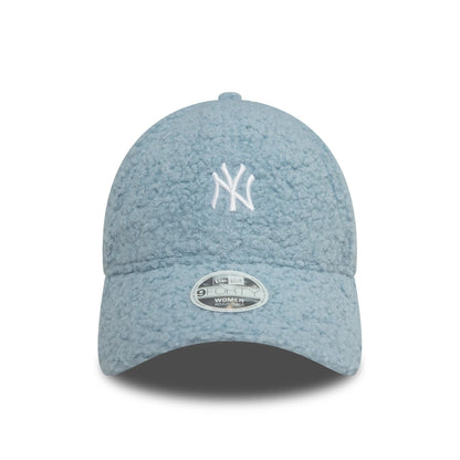 This is a New York Yankees Womens Borg Pastel Blue 9FORTY Adjustable Cap 2