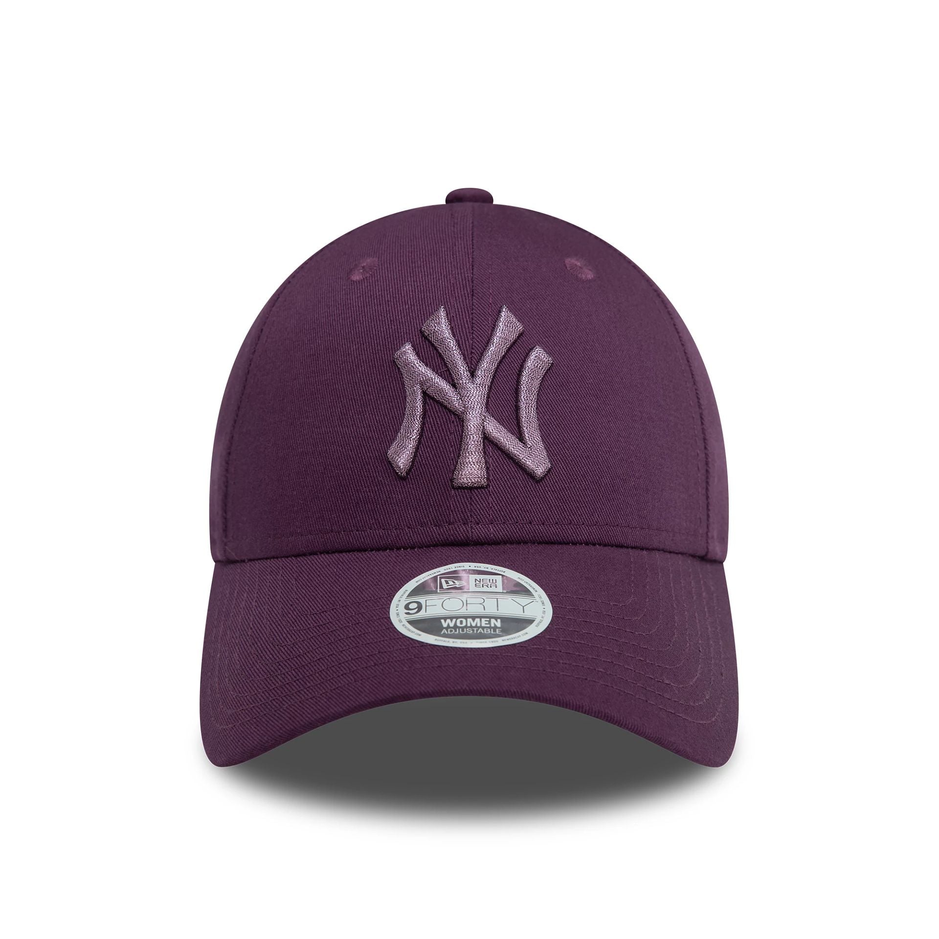 This is a New York Yankees Womens Metallic Dark Purple 9FORTY Adjustable Cap 2