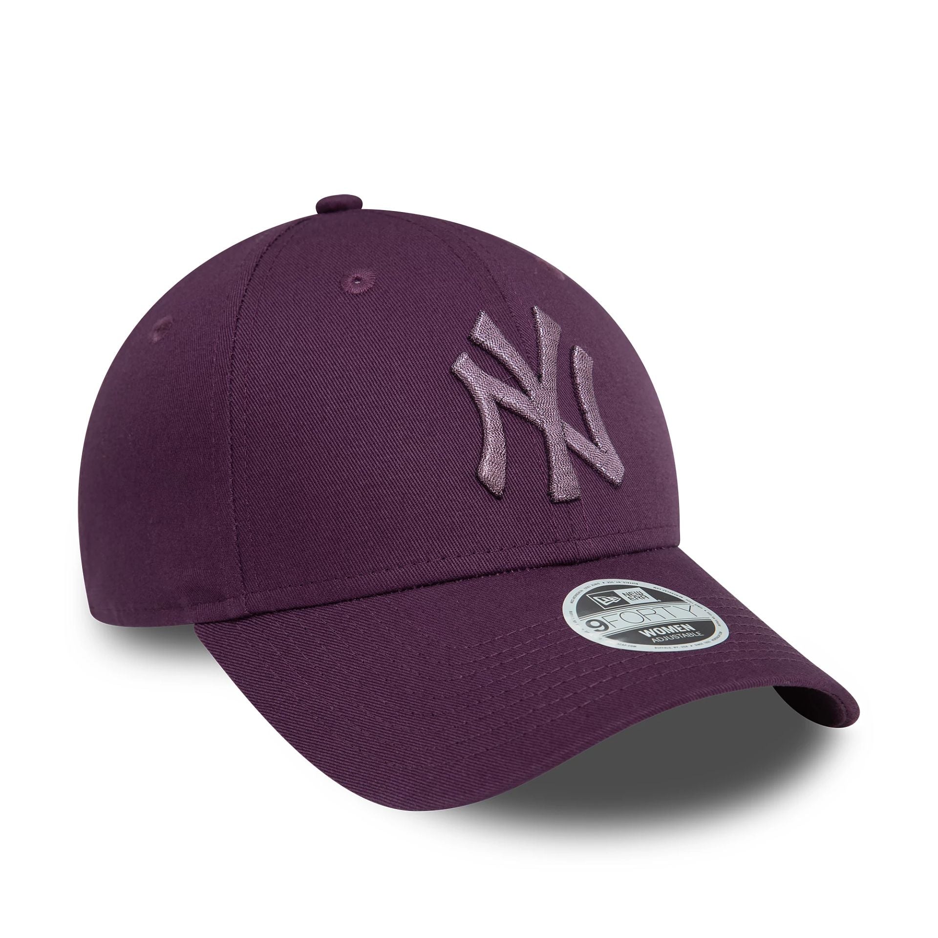 This is a New York Yankees Womens Metallic Dark Purple 9FORTY Adjustable Cap 3