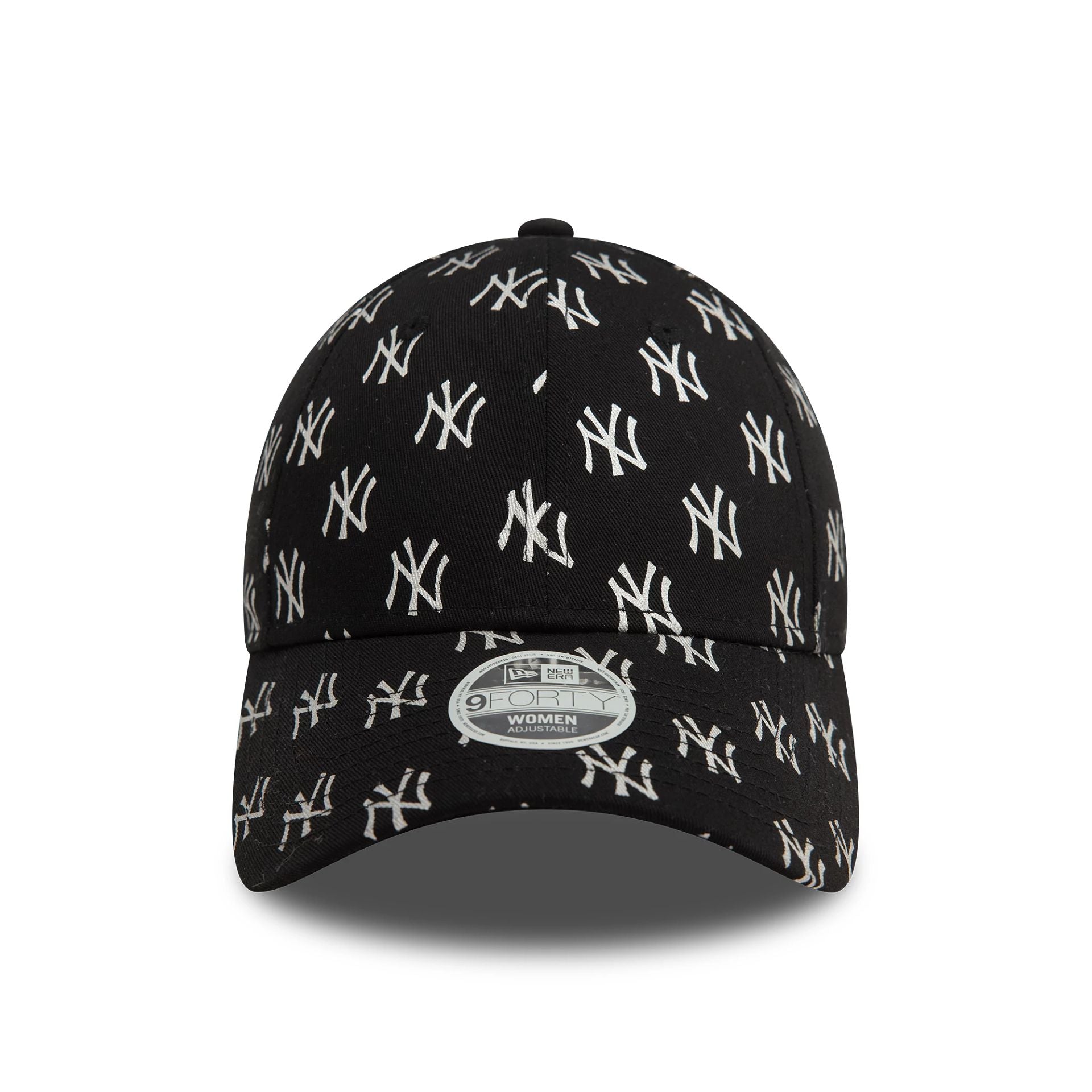 This is a New York Yankees Womens Metallic Mono Black 9FORTY Adjustable Cap 2