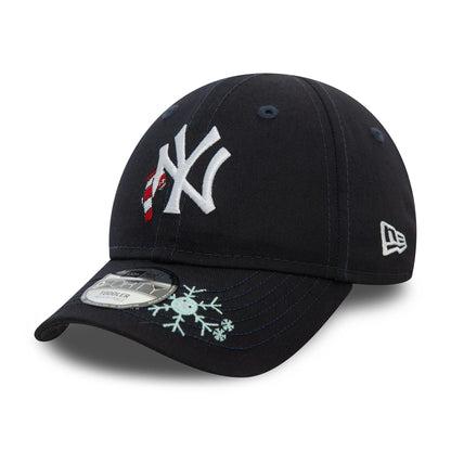 This is a New York Yankees Toddler Icon Navy 9FORTY Adjustable Cap 1