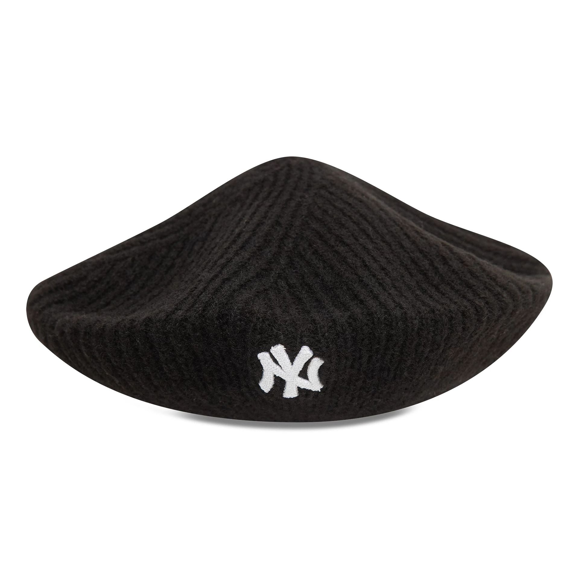 This is a New York Yankees Womens Knitted Black Beret 2