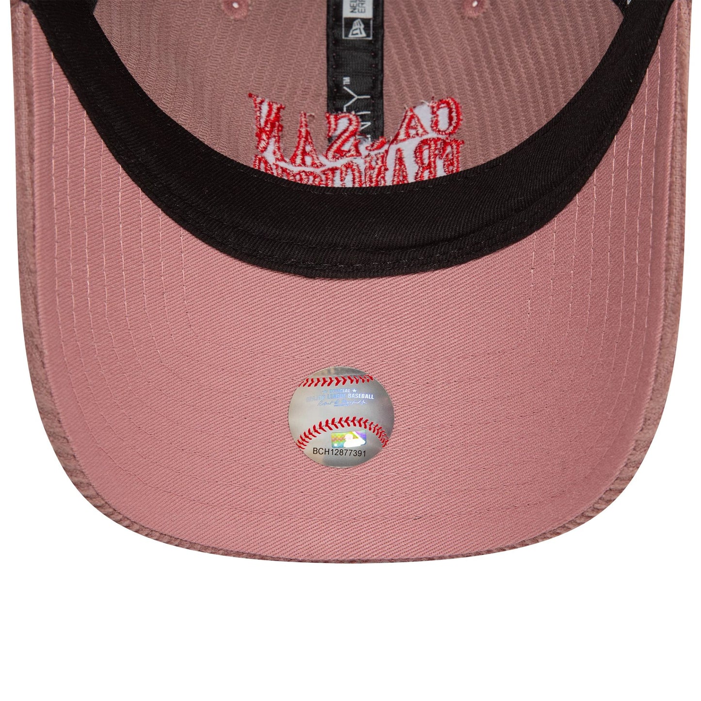 This is a  Womens New Era Cord Pastel Pink 9TWENTY Adjustable Cap 5