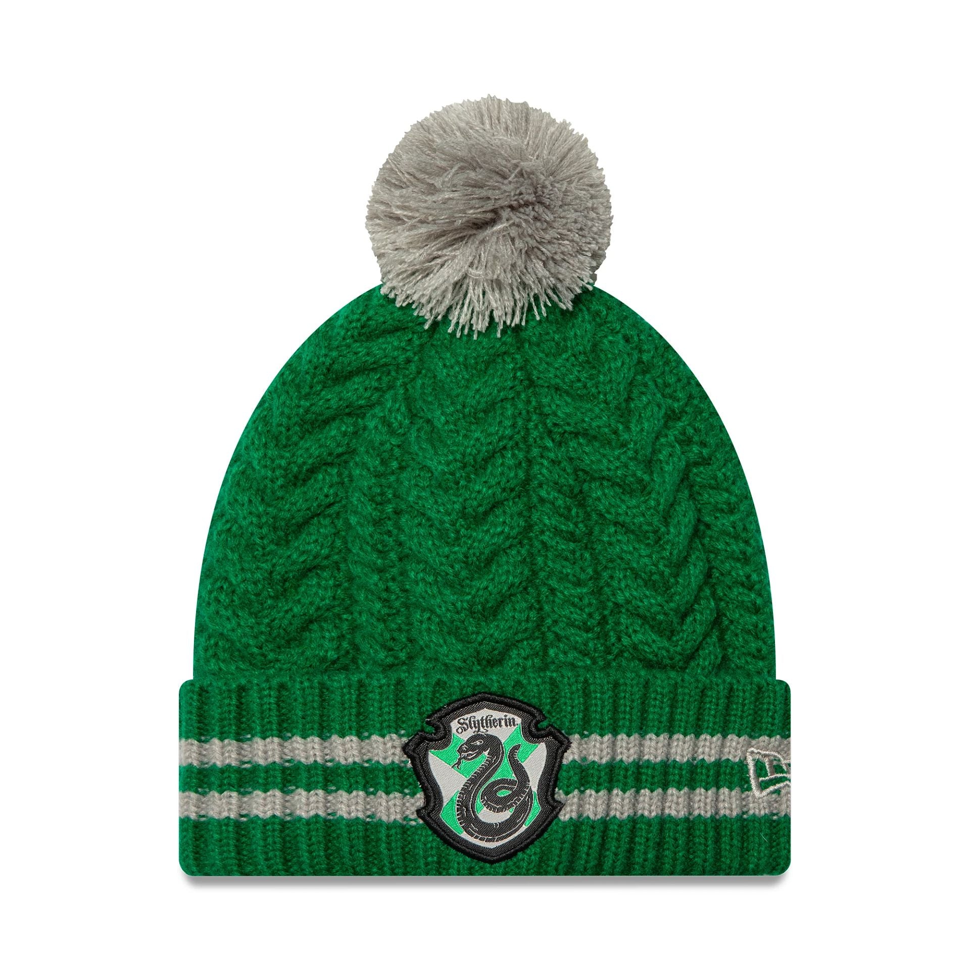 This is a Harry Potter Youth Harry Potter Green Bobble Knit Beanie Hat 1