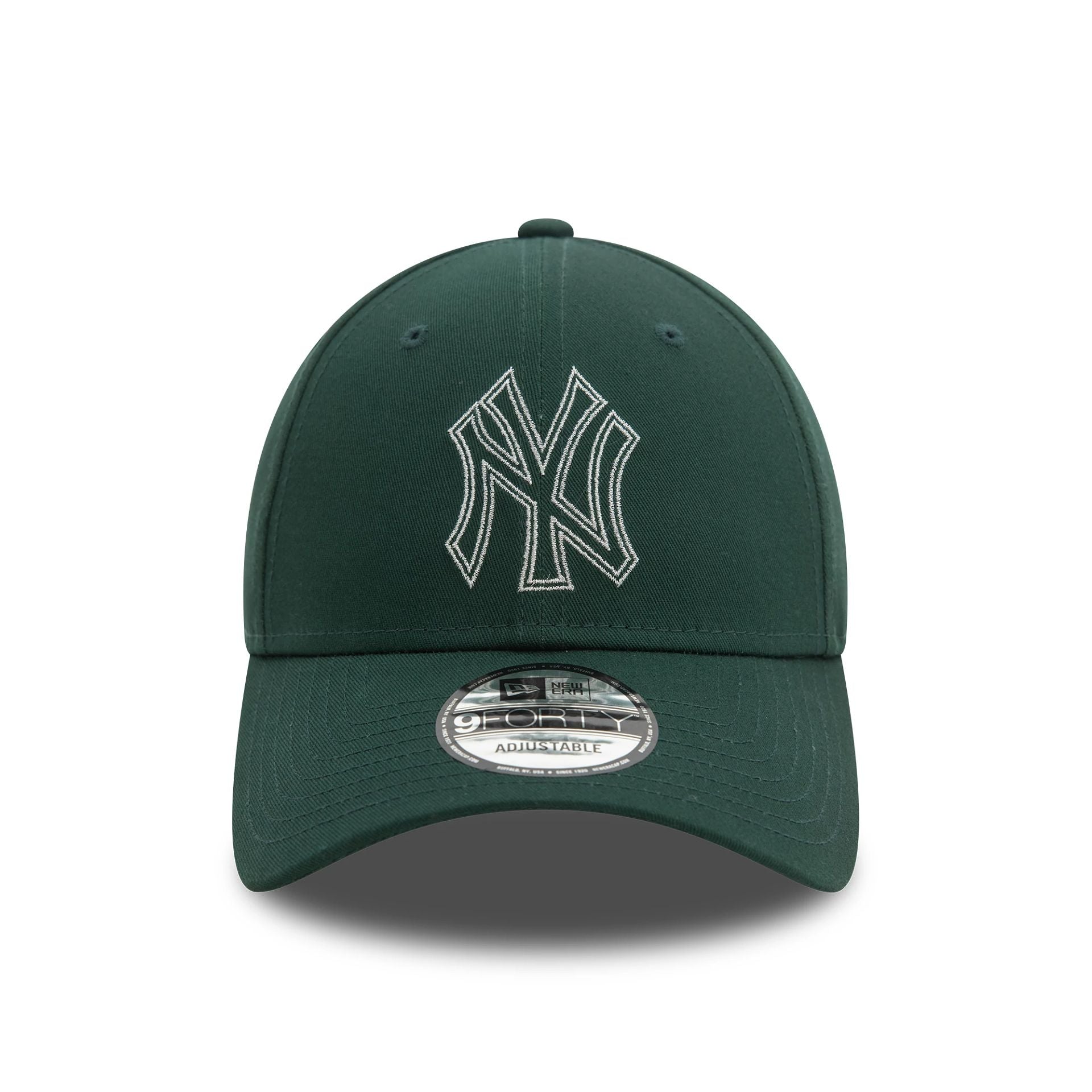 This is a New York Yankees Metallic Outline Dark Green 9FORTY Adjustable Cap 3