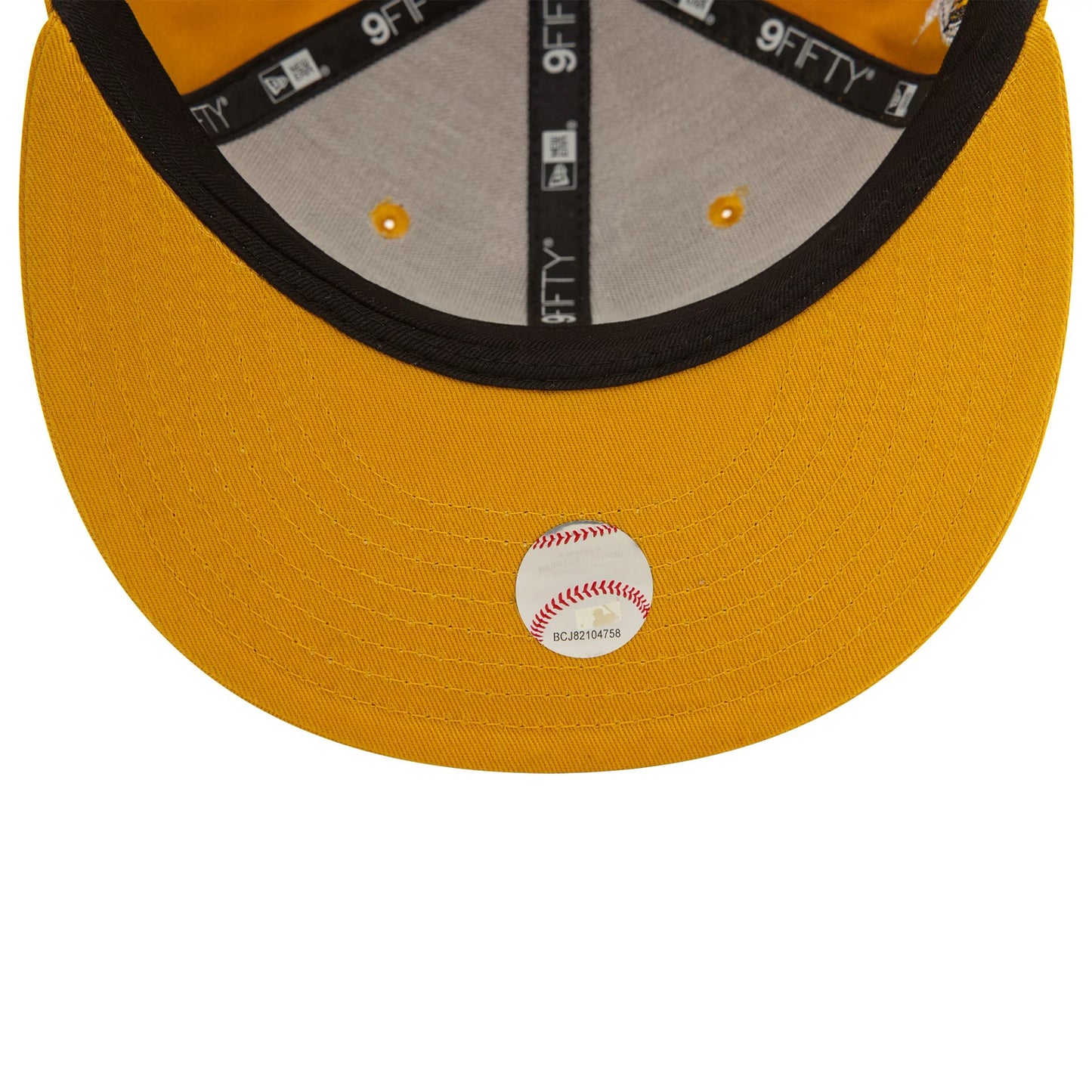 This is a Detroit Tigers Wordmark Patch Dark Yellow 9FIFTY Snapback Cap 6