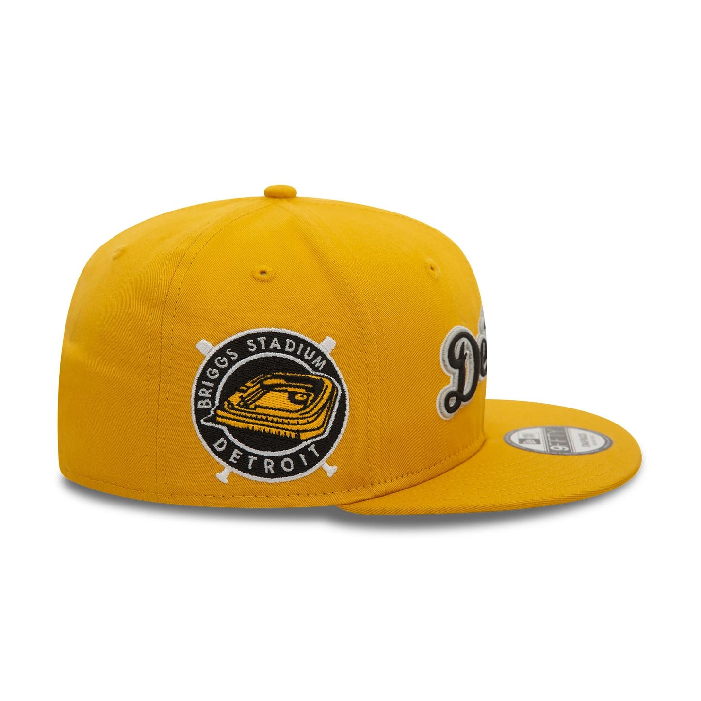 This is a Detroit Tigers Wordmark Patch Dark Yellow 9FIFTY Snapback Cap 4