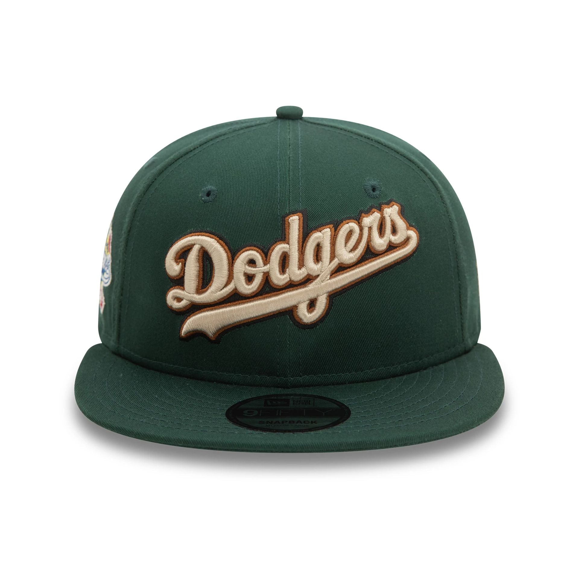 This is a LA Dodgers Wordmark Patch Dark Green 9FIFTY Snapback Cap 2