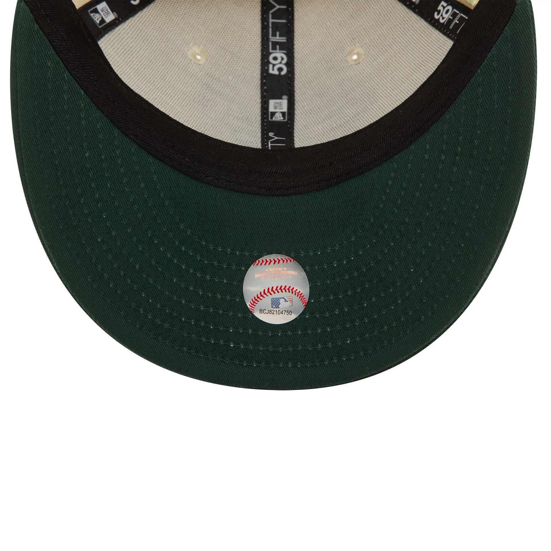 This is a Atlanta Braves Seasonal World Series Cream Low Profile 59FIFTY Fitted Cap 6