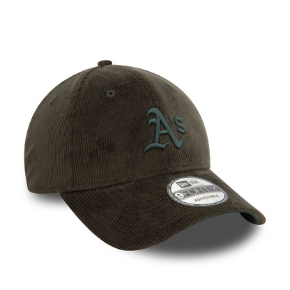 This is a Oakland Athletics Cord Dark Green 9FORTY Adjustable Cap 3