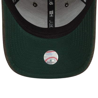 This is a Oakland Athletics Cord Dark Green 9FORTY Adjustable Cap 5