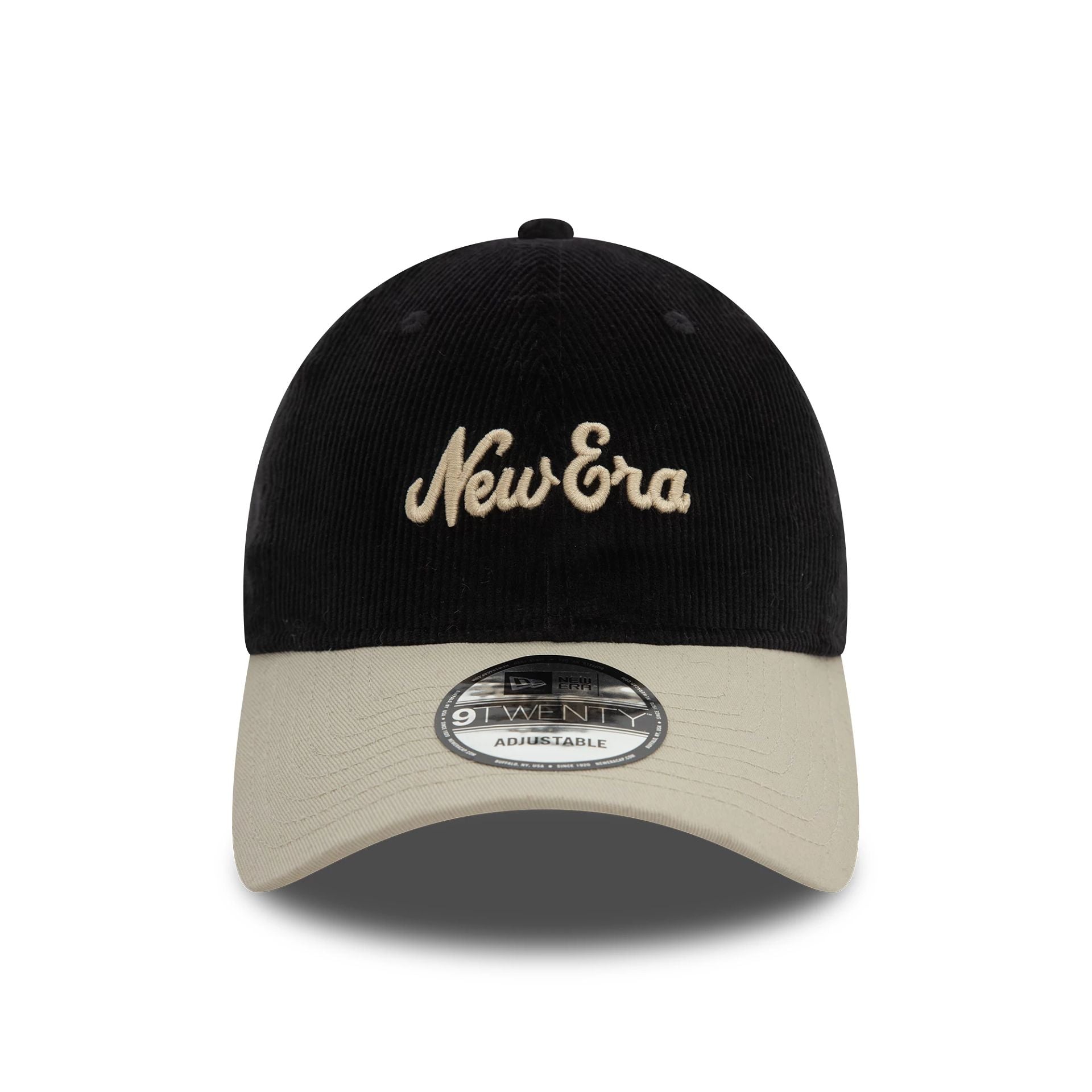 This is a  New Era Script Cord Black 9TWENTY Adjustable Cap 2