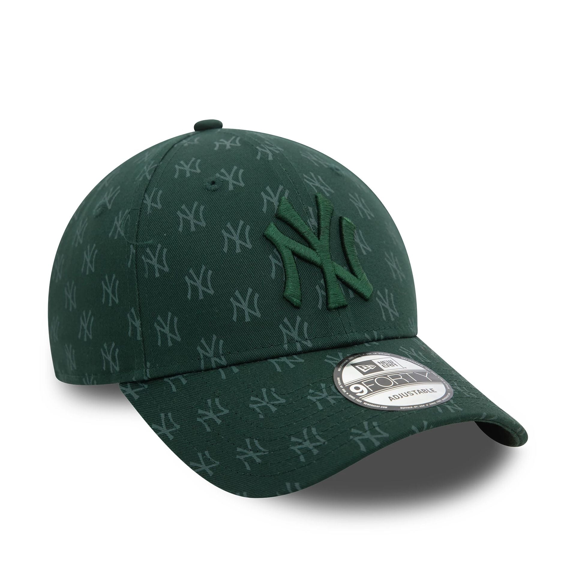 This is a New York Yankees Team Monogram Dark Green 9FORTY Adjustable Cap 3