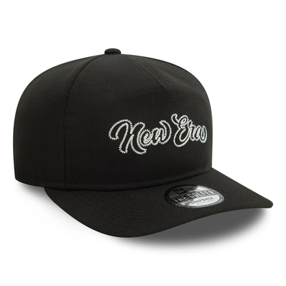 This is a  New Era Chain Stitch Black Golfer Cap 3