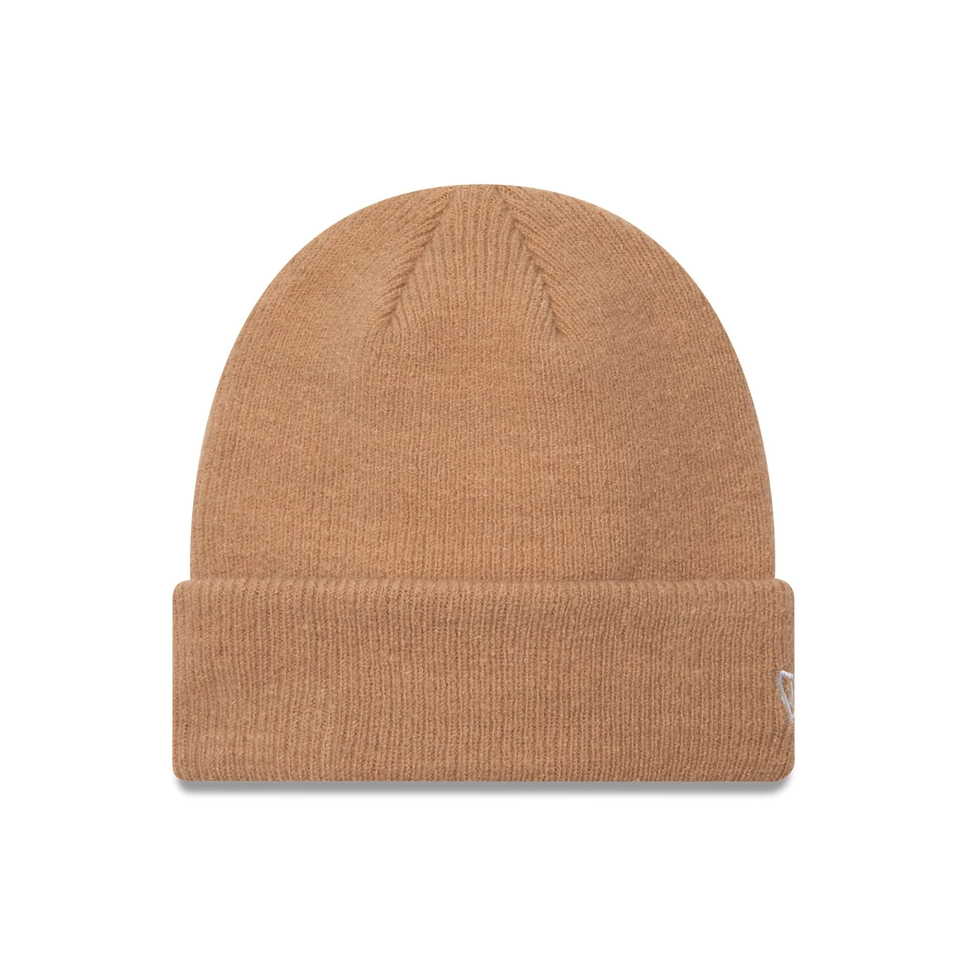 This is a  New Era Seasonal Beige Cuff Knit Beanie Hat 1