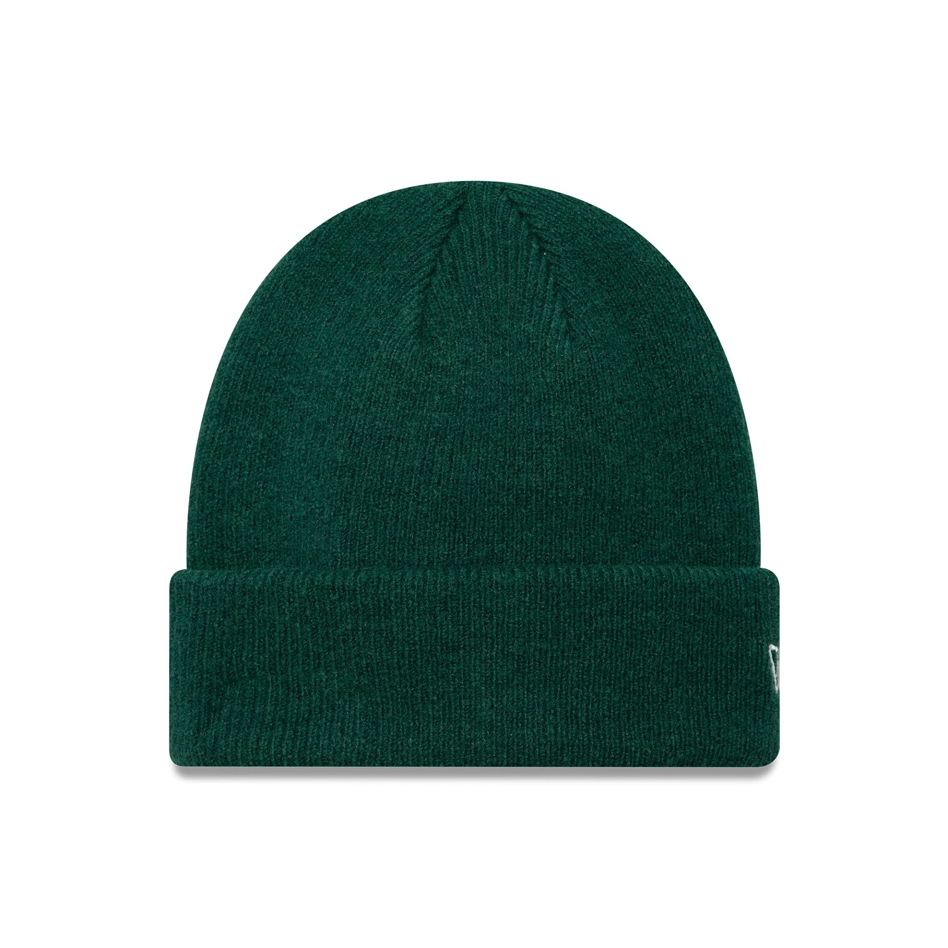 This is a  New Era Seasonal Dark Green Cuff Knit Beanie Hat 1