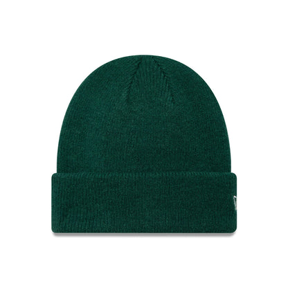 This is a  New Era Seasonal Dark Green Cuff Knit Beanie Hat 1