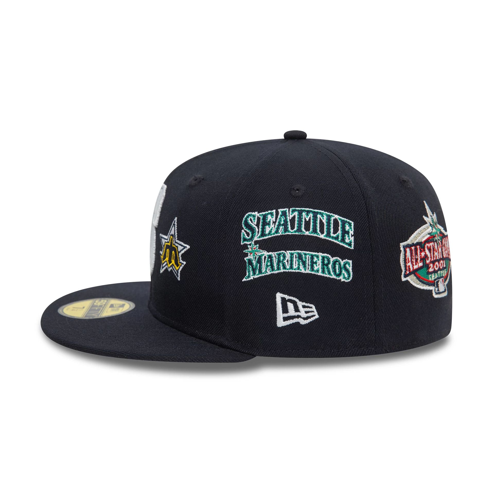 This is a Seattle Mariners MLB Cooperstown Patch Navy 59FIFTY Fitted Cap 5