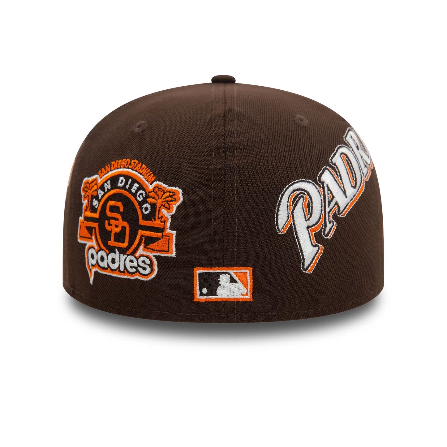 This is a San Diego Padres MLB Cooperstown Patch Dark Brown 59FIFTY Fitted Cap 2