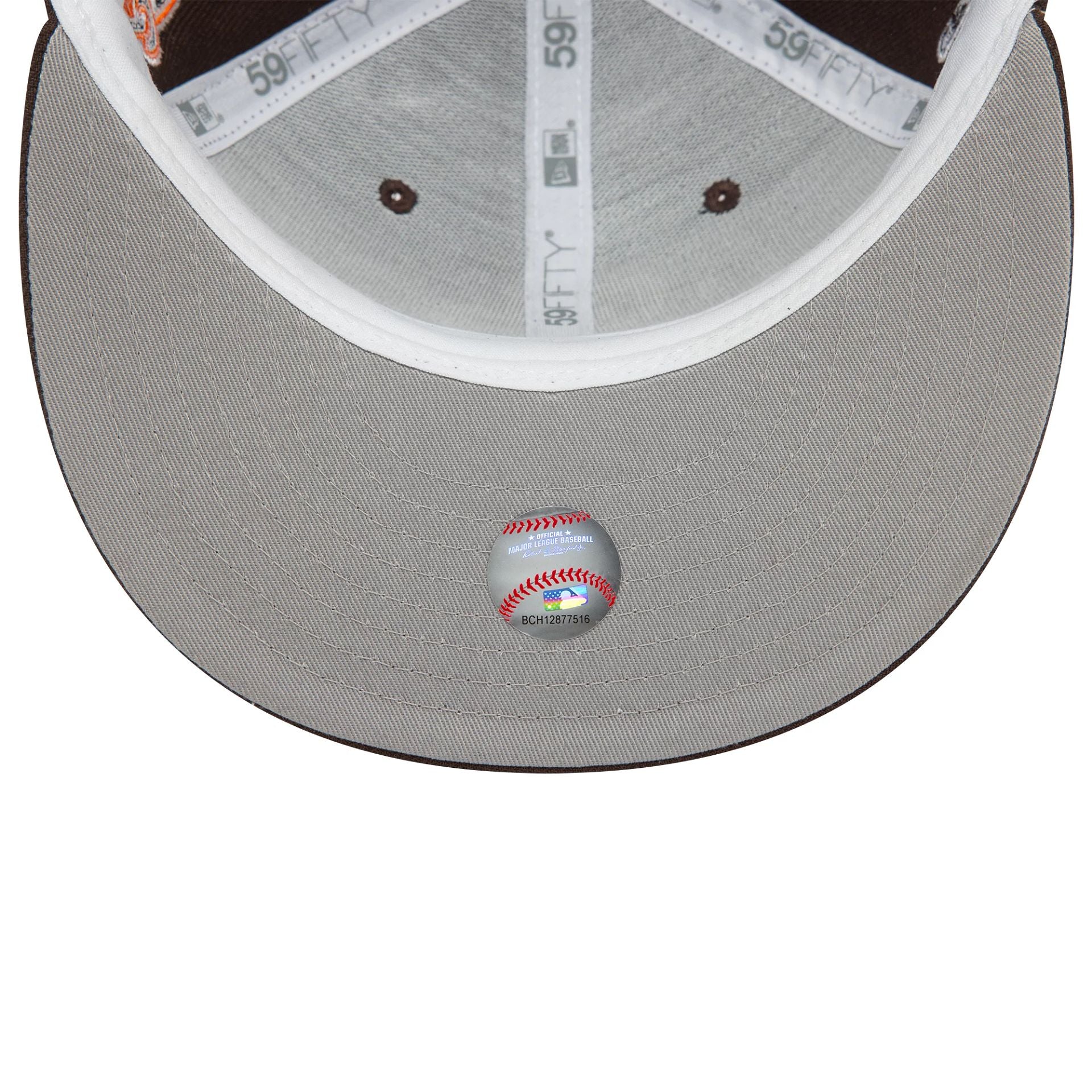 This is a San Diego Padres MLB Cooperstown Patch Dark Brown 59FIFTY Fitted Cap 7