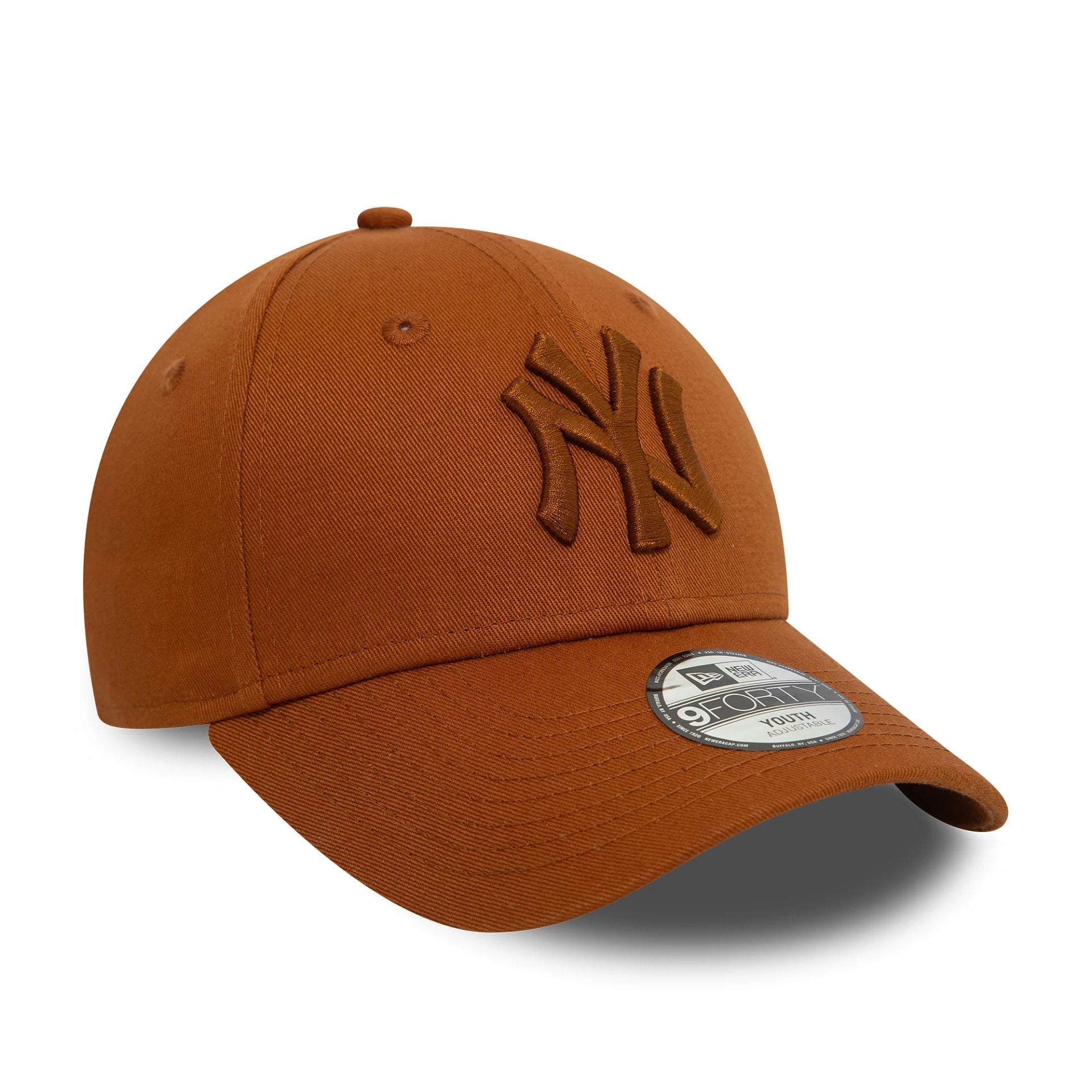 This is a New York Yankees Youth League Essential Brown 9FORTY Adjustable Cap 3